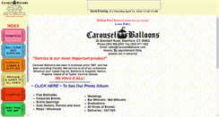 Desktop Screenshot of carouselballoons.com